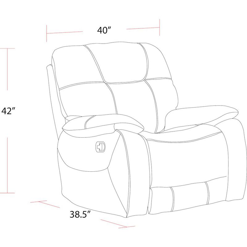 Parker Living Cooper - Shadow Grey Glider Recliner