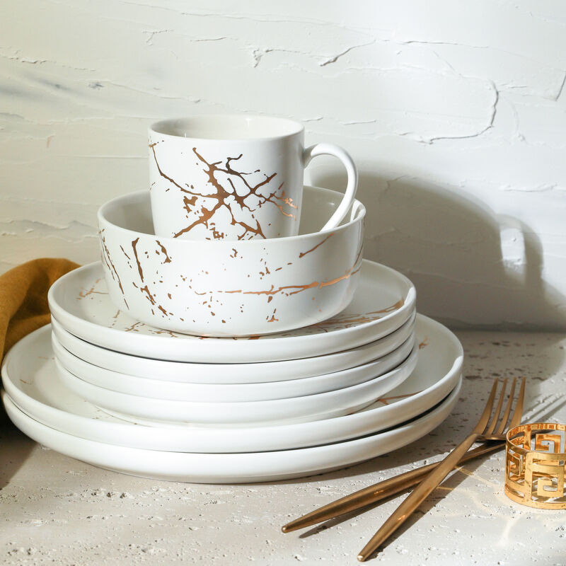 Stone Lain Zora Porcelain 32 Piece Dinnerware Set