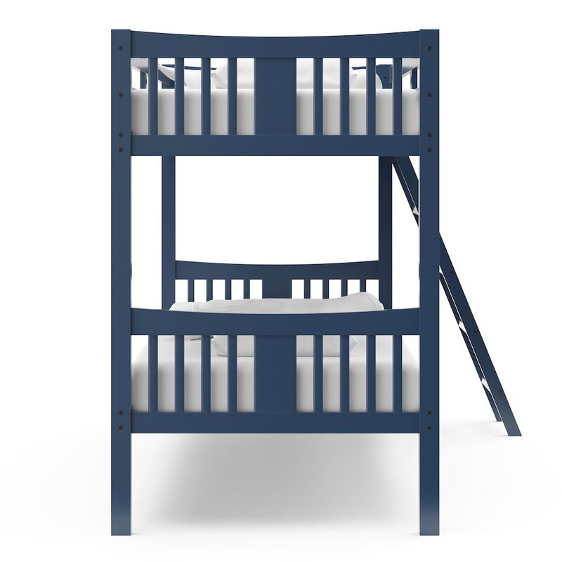 Storkcraft Caribou Twin-over-Twin Bunk Bed (Navy)