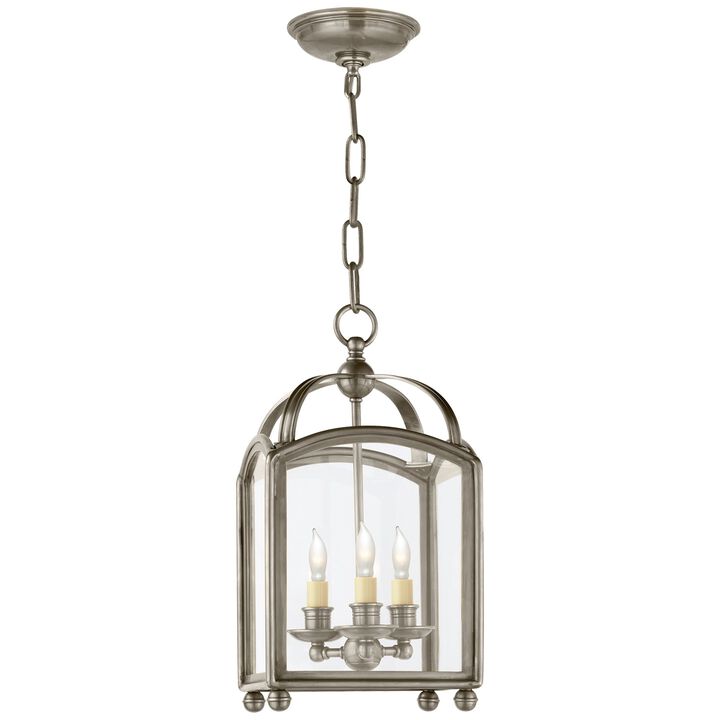 Arch Top Mini Lantern in Antique Nickel