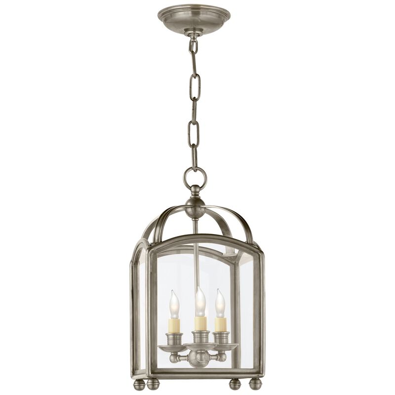 Arch Top Mini Lantern in Antique Nickel