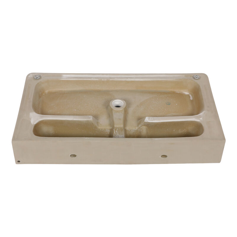 32" Bathroom Console Sink With Overflow, Ceramic Console Sink White Basin Black Legs