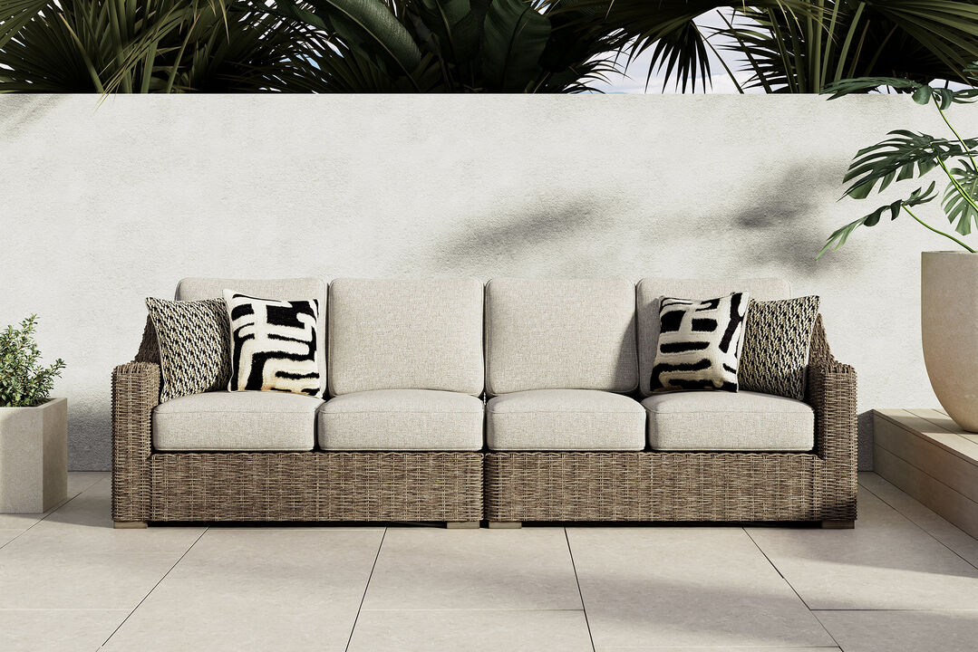 Beachcroft 2PC Outdoor Loveseat W/Cushion