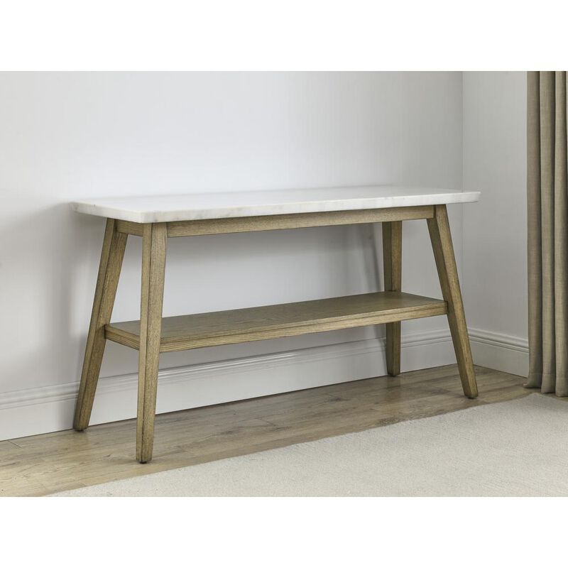 Vida White Marble Top Sofa Table