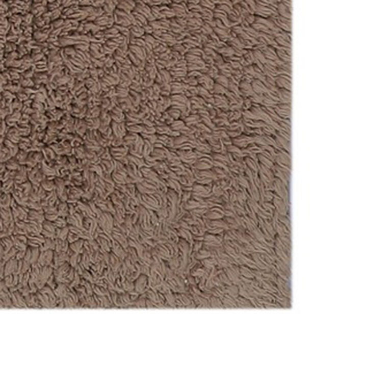 Knightsbridge Tuft Twisted 220 GSF Non Skid Back Bath Rug 20 x 30 - Natural