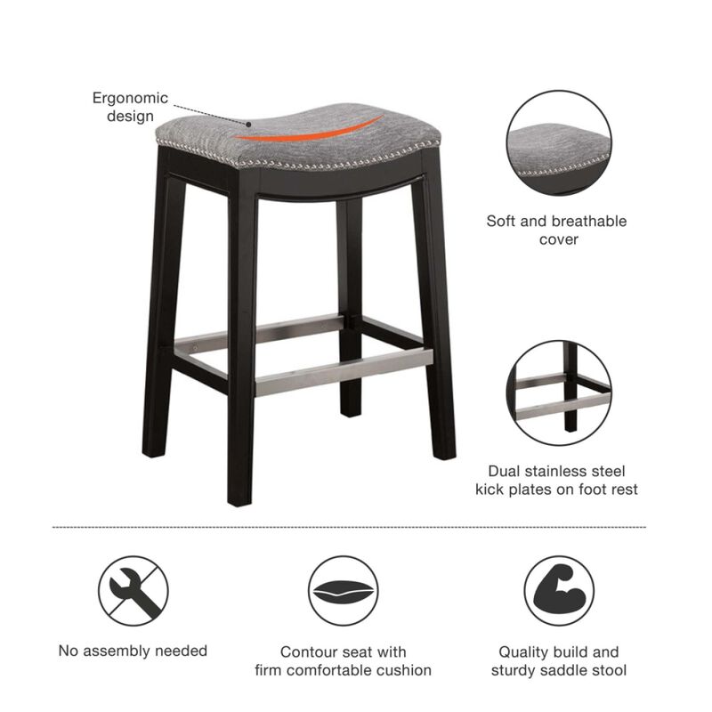 Belfast Saddle Counter Stool
