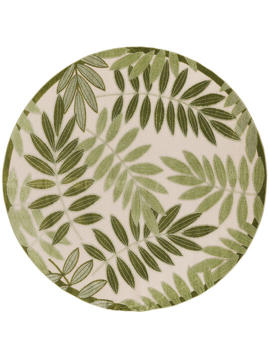 Aloha ALH18 Ivory/Green 3'6" x 5'6" Rug