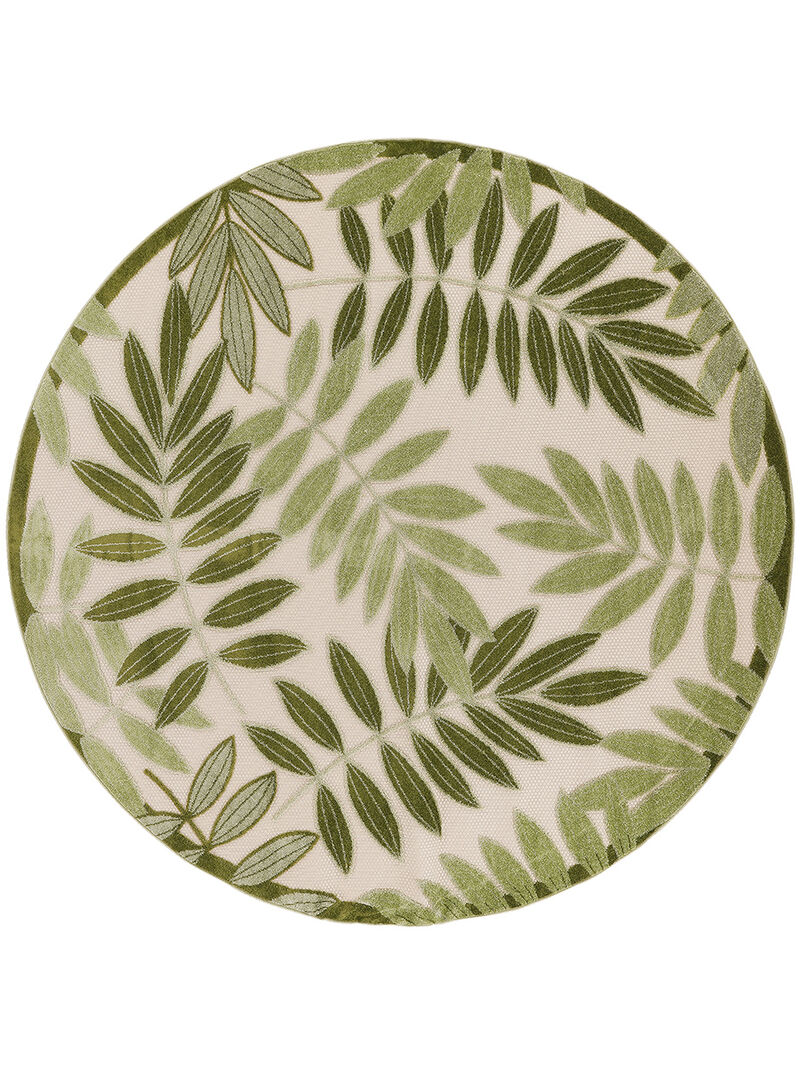 Aloha ALH18 Ivory/Green 3'6" x 5'6" Rug