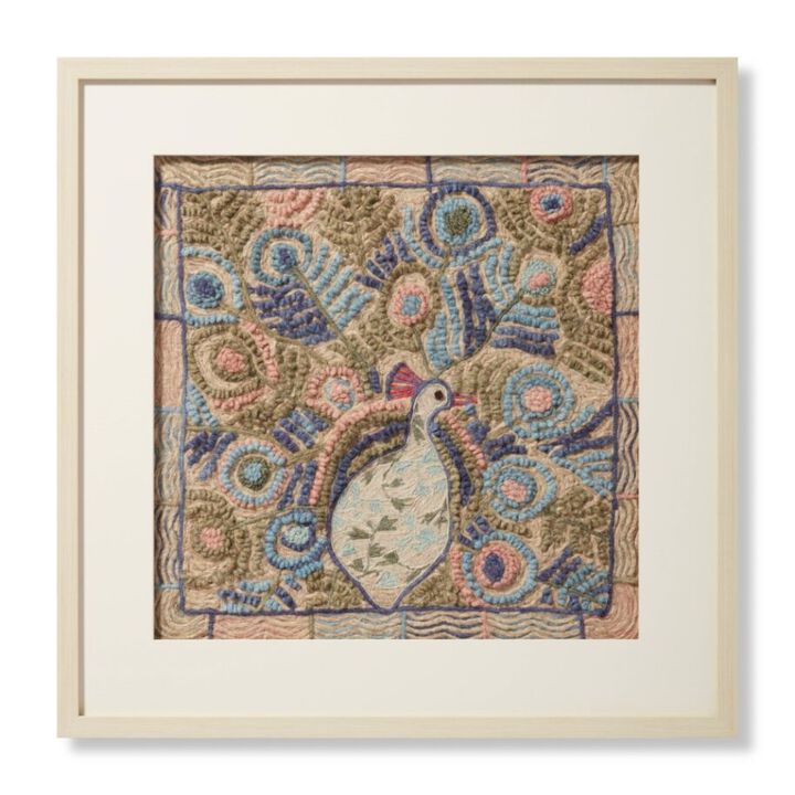 Show Off Ivory Blue Wall Art