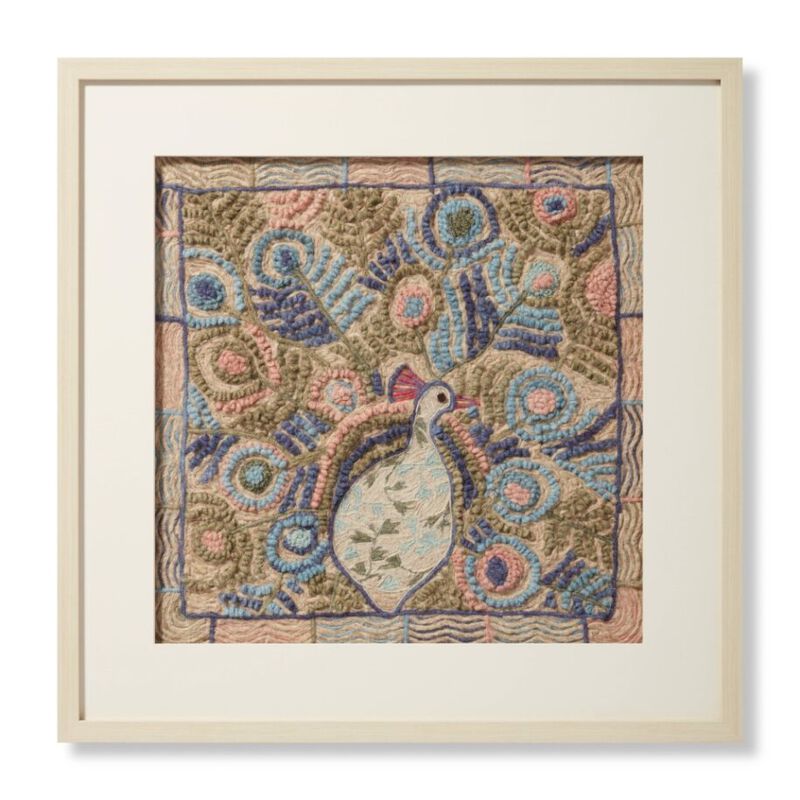 Show Off Ivory Blue Wall Art