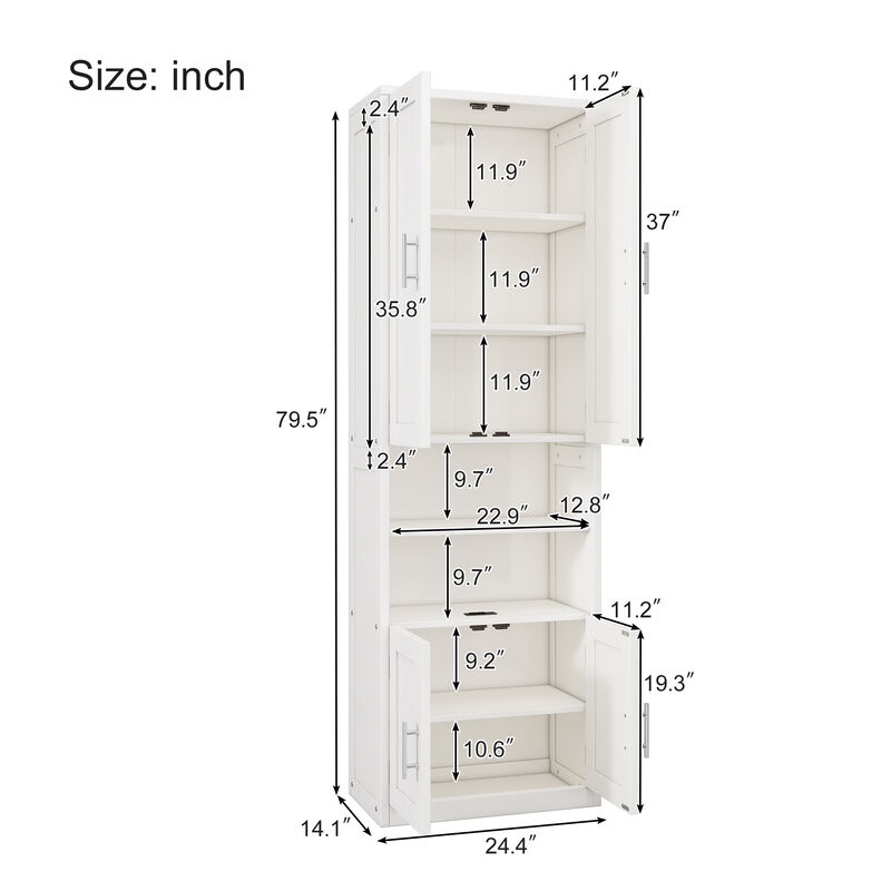 Merax Side Storage Cabinet Bookcase