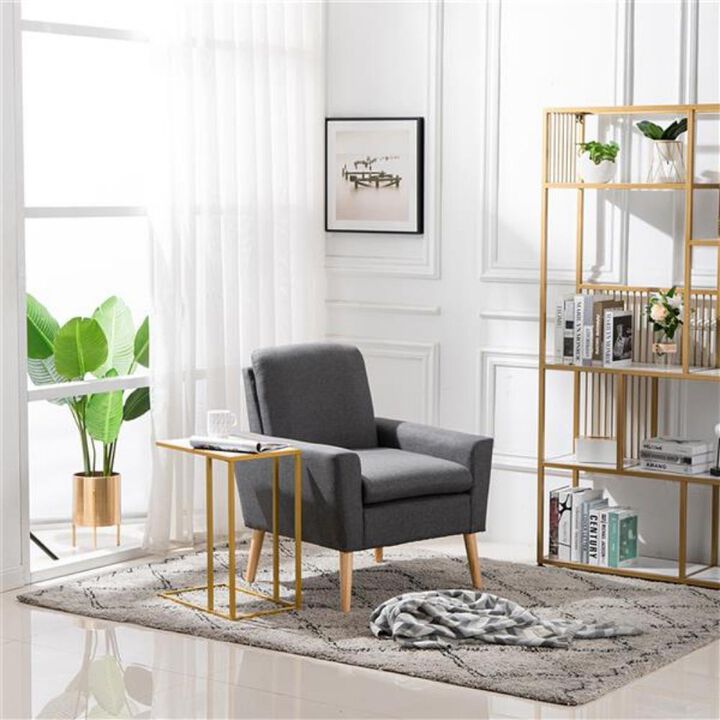 Simple C-Side Table Space-Saving End Table for Sofa & Bedside Use