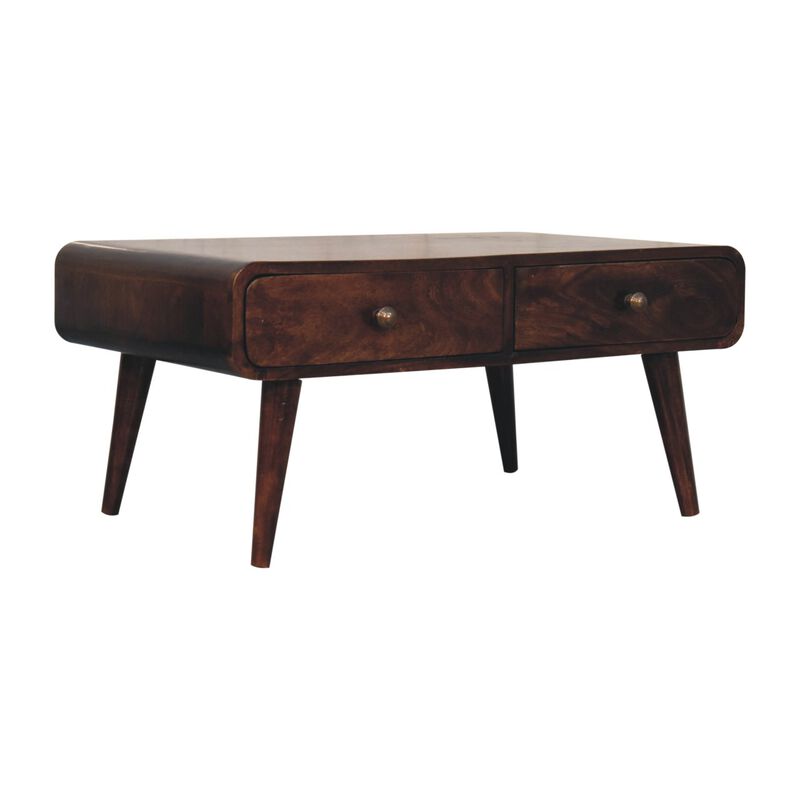 Artisan Furniture Solid Wood California Walnut Sonata Coffee Table
