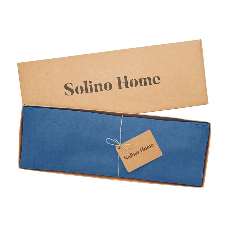 Solino Home 100% Pure Linen Placemats 14 x 19 Inch Set of 4 | Fete