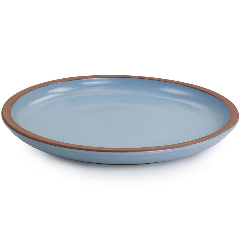 Gibson Elite Dumont 4 Piece Terracotta 10.8in Dinner Plate Set in Light Blue