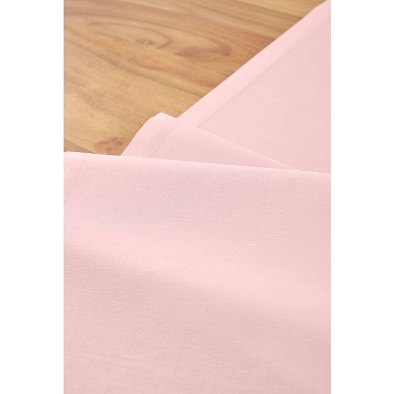 Solino Home Cotton Linen Plain Table Runner | Dru