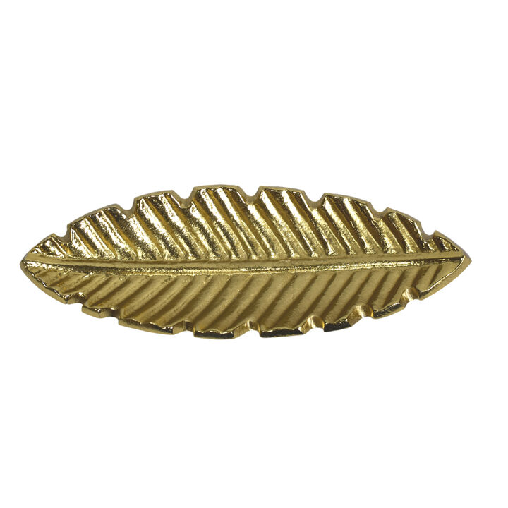 Handmade Decorative Bronze Color Coated 7.28 x 2.36 x 0.78 Inches Aluminium Tray 040AB BBH Home's