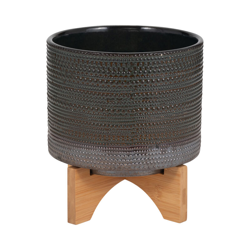 8" Dotted Planter W/ Stand
