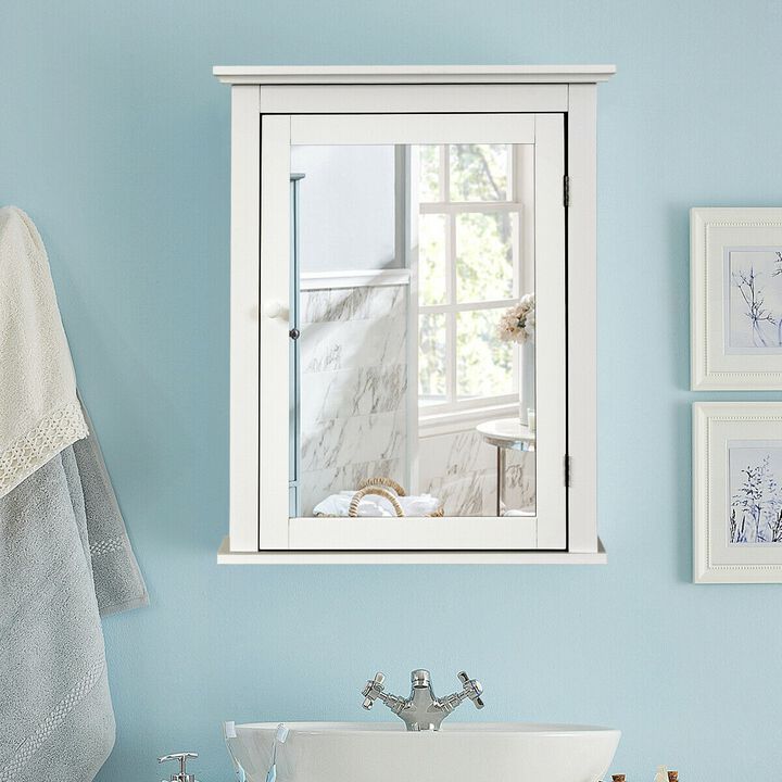 Bathroom Wall Mounted Storage Mirror Medicine Cabinet