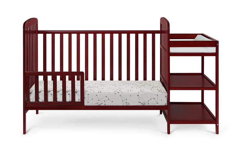 Suite Bebe Ramsey 3-in-1 Crib and Changer Combo Cherry