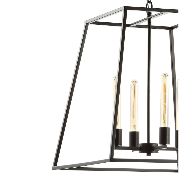 Hutson Iron Modern Angled LED Chandelier