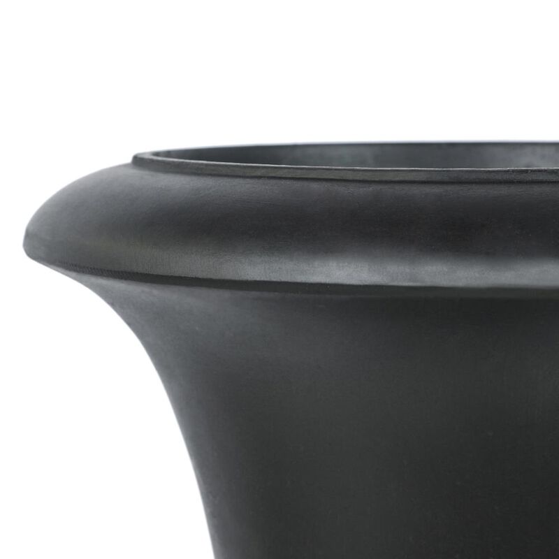 LuxenHome Black Finish Urn Planter (Small)