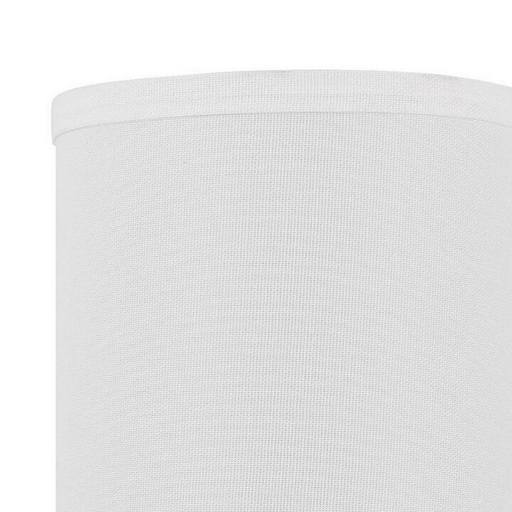 Liam 25 Inch Modern Wall Lamp, Hardback Fabric Shade, 1 LED, Metal