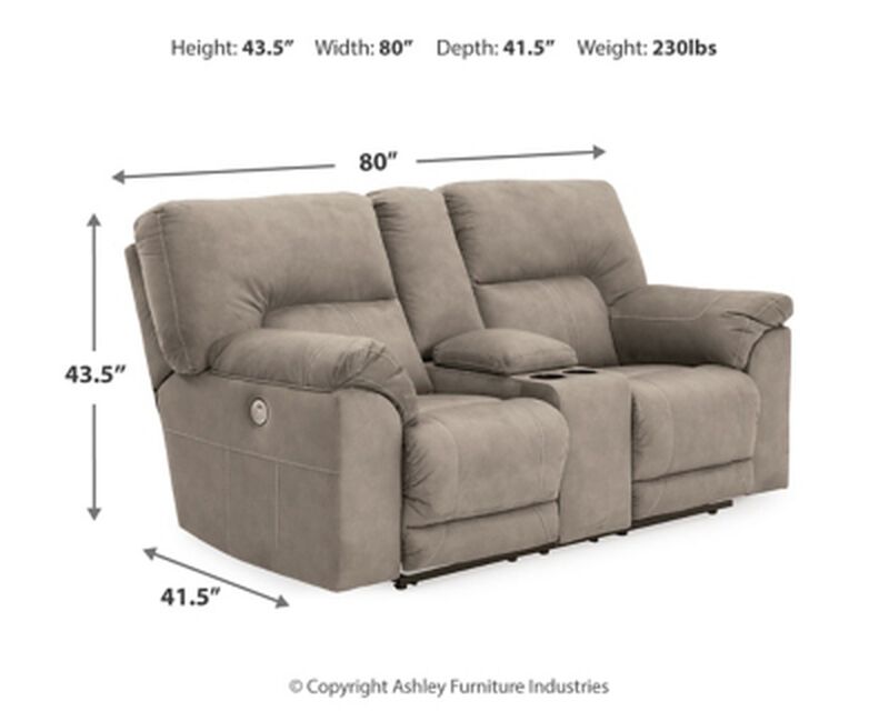 Cavalcade PWR Recline Loveseat W/Console