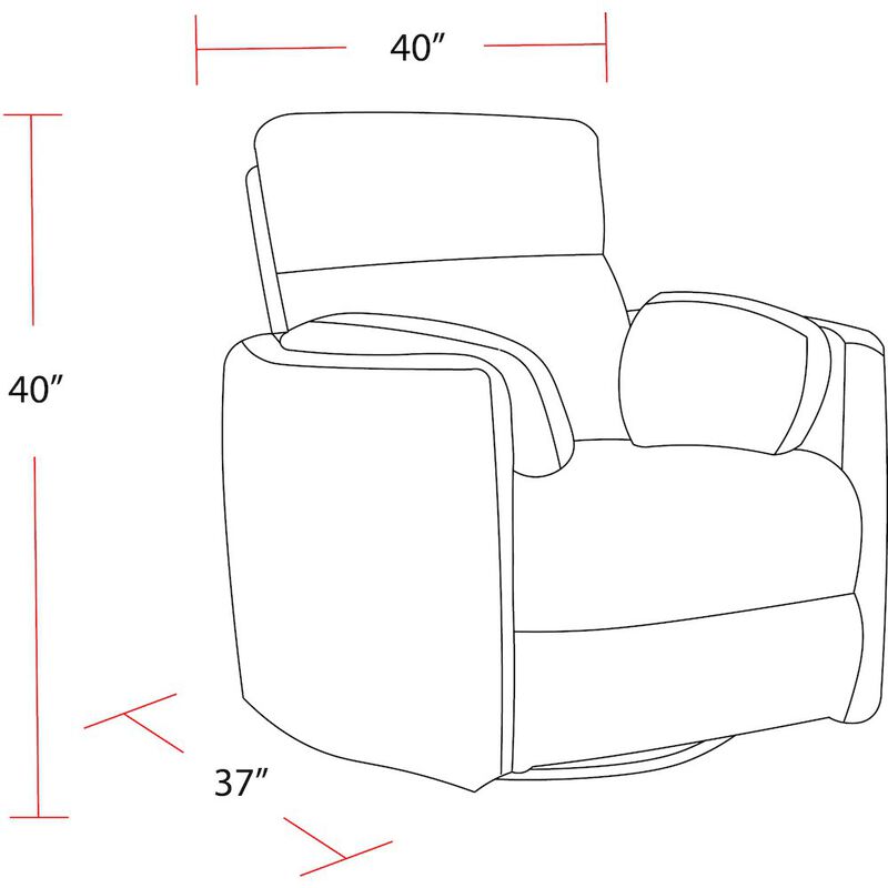 Parker Living Mineral Power Swivel Glider Recliner
