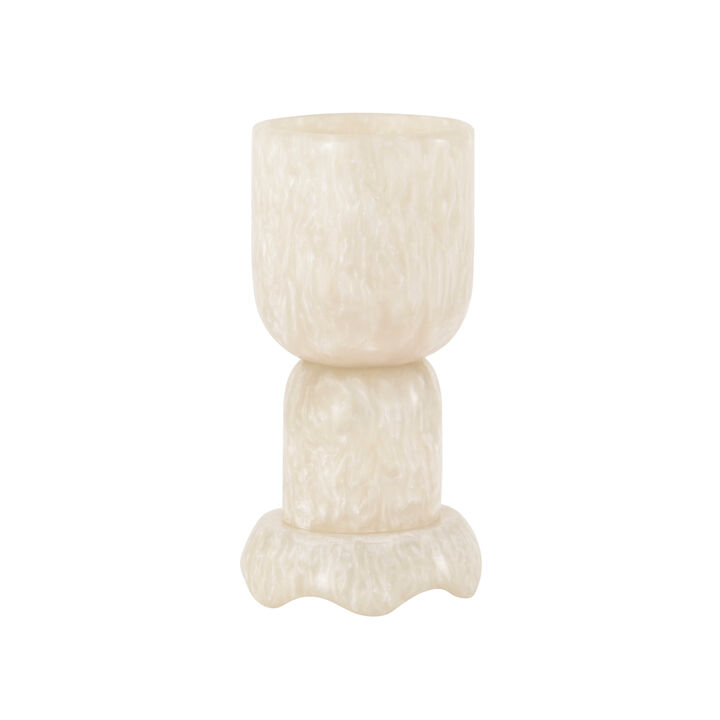 Platform Blue Swirl Resin Kiddush Cup