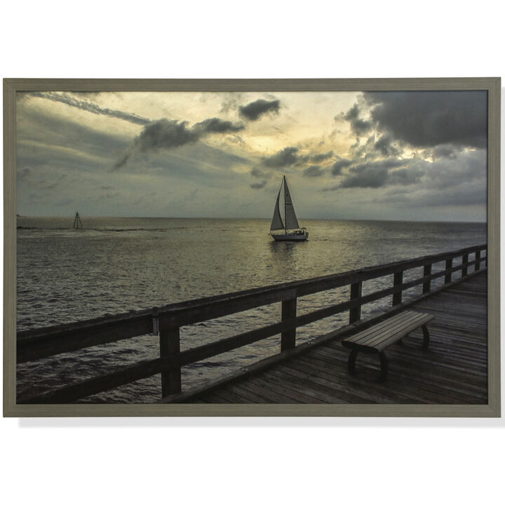 FRAMED PRINT UNDER GLASS