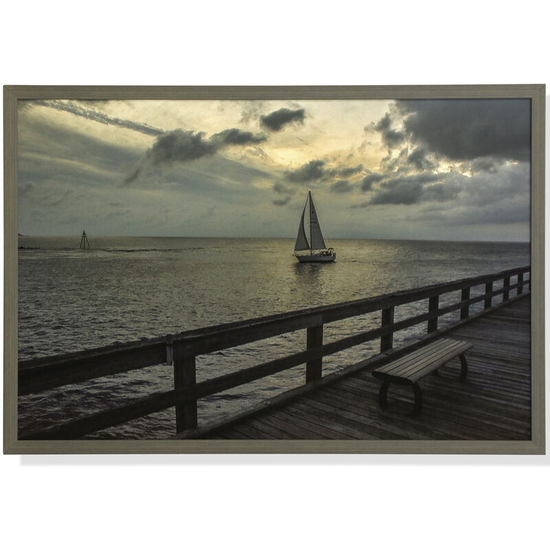 FRAMED PRINT UNDER GLASS