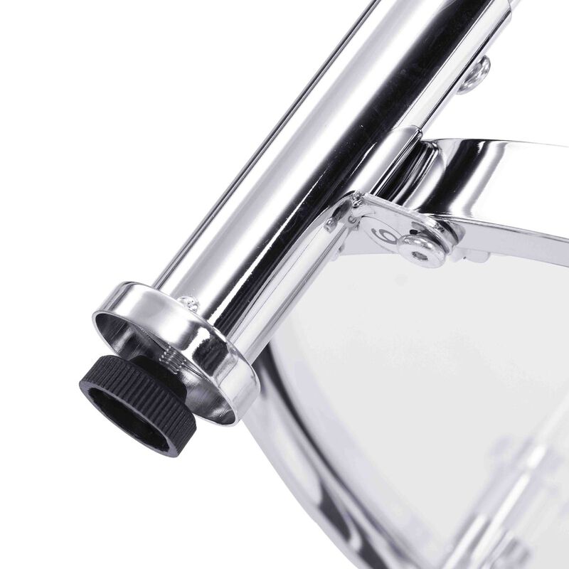 Contemporary Acrylic End Table with Glass Top