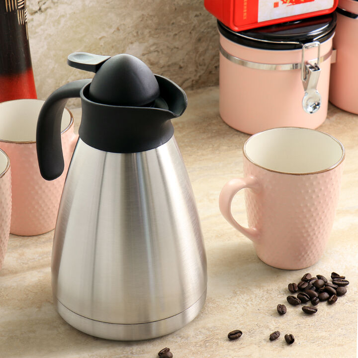 Mr. Coffee Olympia 1 Quart Insulated Stainless Steel Thermal Coffee Pot