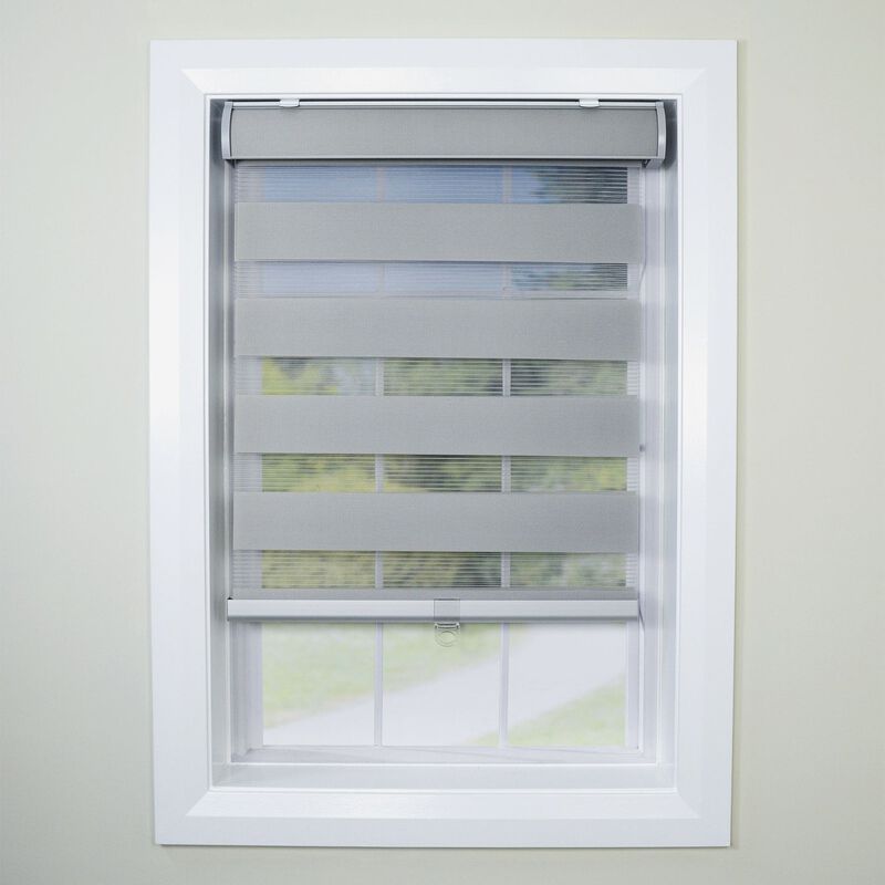 Cordless Alternating Shade Roller Blind, 24" x 48"