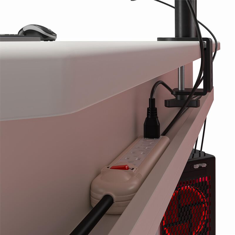 Ntense Quest Gaming L Desk with CPU Stand