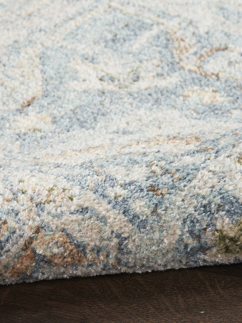 Astra Machine Washable ASW12 Light Blue 7'10" x 10' Rug
