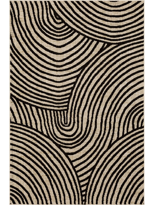 Bobby Berk by Karastan (Series 3) Remolino Onyx 5' 3" X 7' 10" Rug