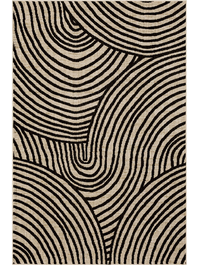 Bobby Berk by Karastan (Series 3) Remolino Onyx 5' 3" X 7' 10" Rug