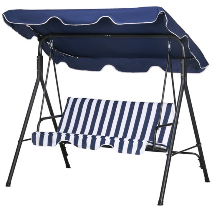 Comfortable 3-Seat Swing Chair for Porch and Outdoor Lounging