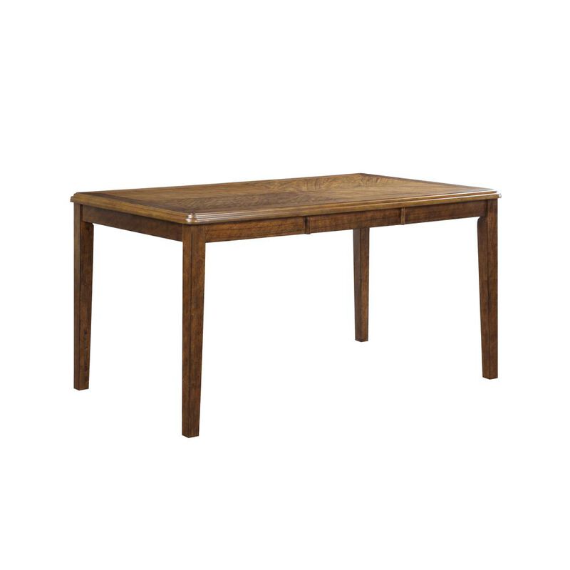 New Classic Furniture Gia 6 Pc Dining Table, 4 Chairs & Bench -Brown