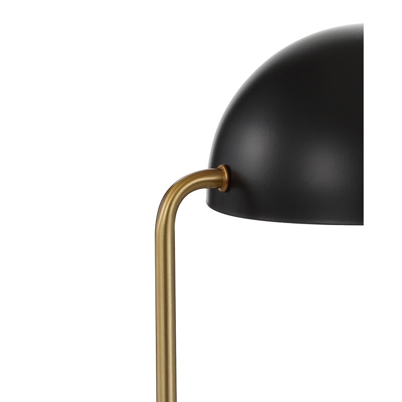 Porter Art Deco Dome Lamp with Marble Base