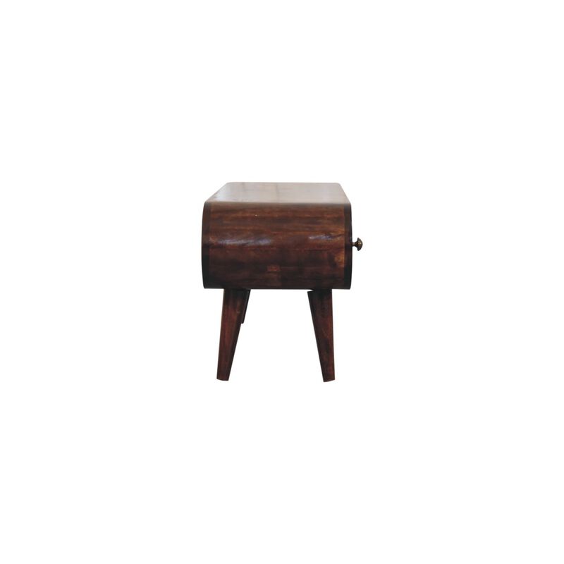 Artisan Furniture Solid Wood California Walnut Circular TV Unit