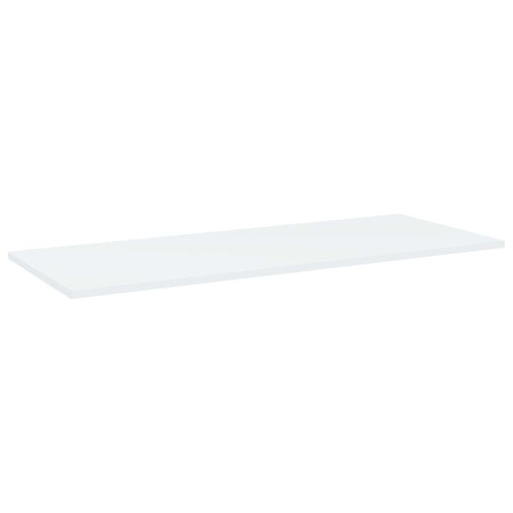 vidaXL Bookshelf Boards 4 pcs White 39.4"x15.7"x0.6" Chipboard
