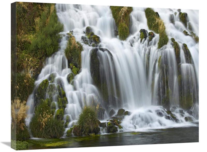 Waterfall, Niagara Springs, Thousand Springs State Park, Idaho.-Canvas Art-32x24