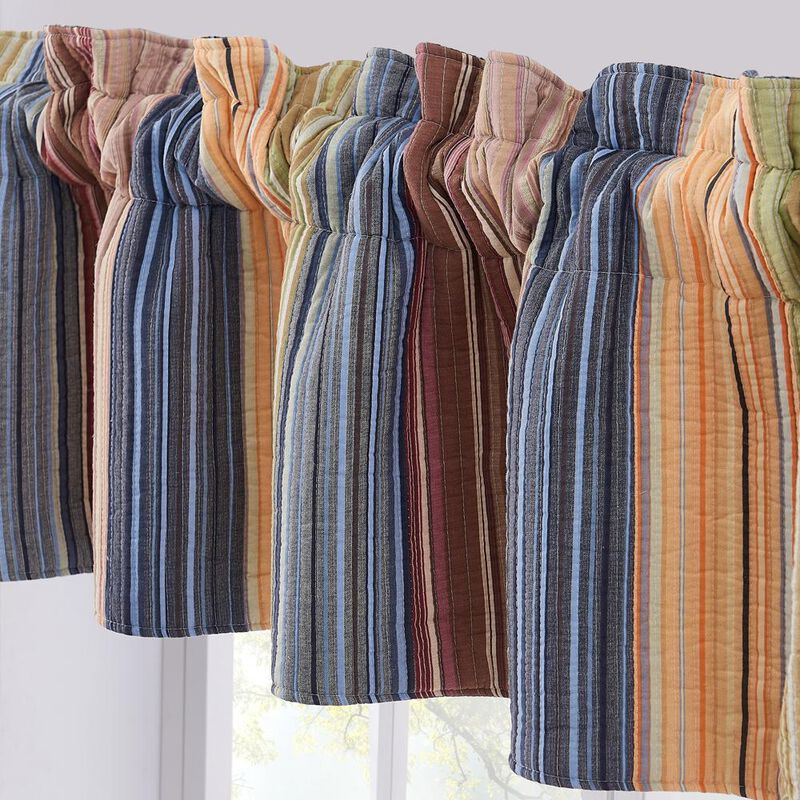 Greenland Home Fashion Katy Window Valance - Multi 84x21"