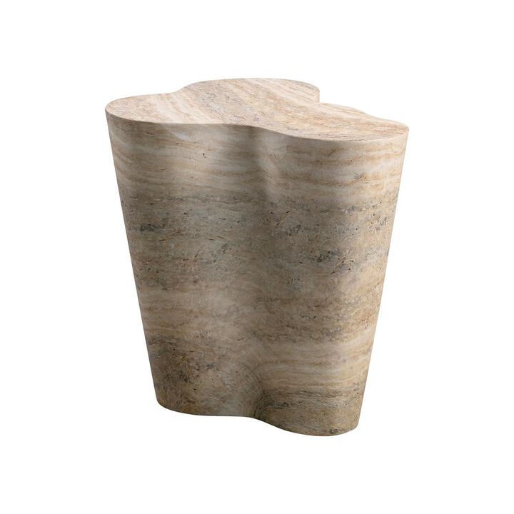 Belen Kox Contemporary Faux Travertine Accent Table, Belen Kox