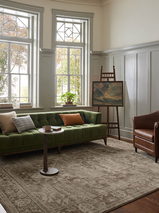 Mona Cocoa/Stone 10'0" x 14'0" Area Rug by Magnolia Home by Joanna Gaines x Loloi