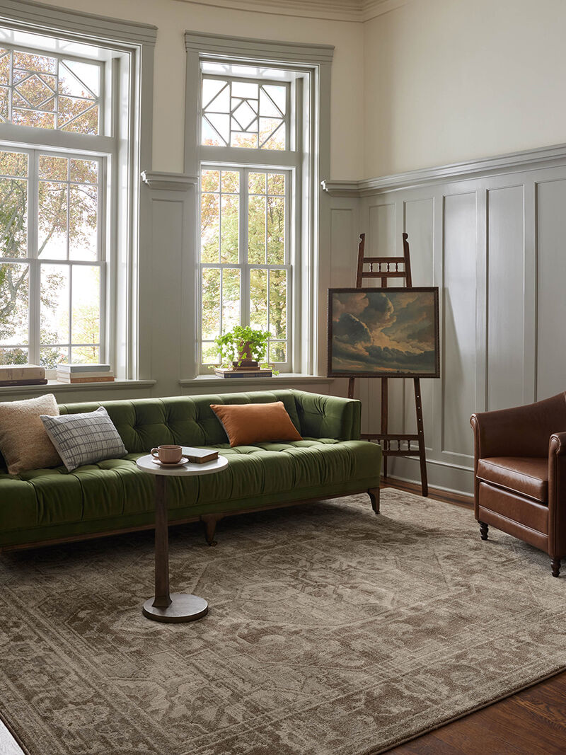 Mona Cocoa/Stone 10'0" x 14'0" Area Rug by Magnolia Home by Joanna Gaines x Loloi