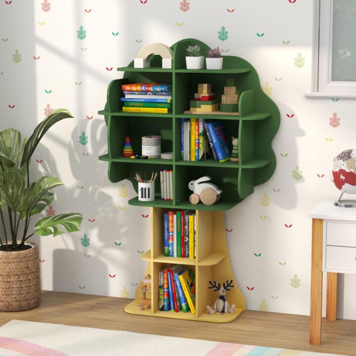 Hivvago Kids Bookcase Shelf Toy Storage Organizer with Open Storage Shelves